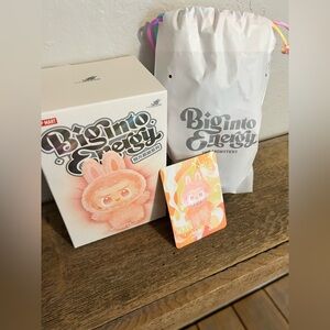 Labubu Big into Energy confirmed Happiness surprise fashion outfit